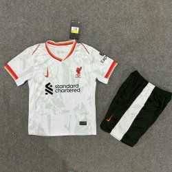 Kid Size Liverpool Football Club 2024/25 away football shirt shorts set