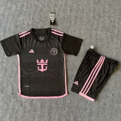 Kid Size Inter Miami CF 2024/25 home football shirt shorts set