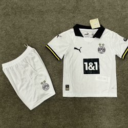Kid Size Club Borussia Dortmund 2024/25 away football shirt shorts set