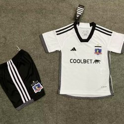Kid Size Club Social y Deportivo Colo-Colo 2024/25 home football shirt shorts set