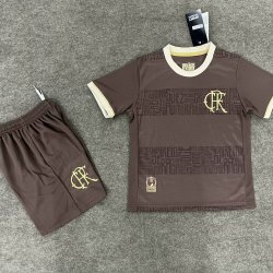 Kid Size CR Flamengo 2024/25 football shirt shorts set