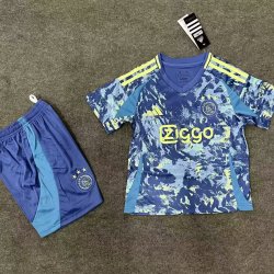 Kid Size AFC Ajax 2024/25 away football shirt shorts set