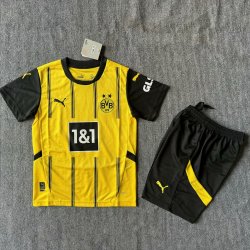 Kid Size Club Borussia Dortmund 2024/25 home football shirt shorts set