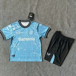Kid Size Bayer 04 Leverkusen 2024/25 away football shirt shorts set
