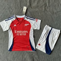 Kid Size Arsenal F.C. 2024/25 home football shirt shorts set