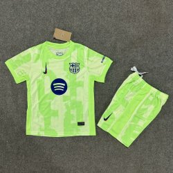 Kid Size FC Barcelona 2024/25 away football shirt shorts set