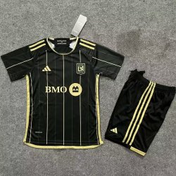 Kid Size Los Angeles FC 2024/25 home football shirt shorts set