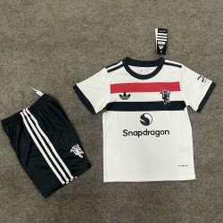 Kid Size Manchester United F.C. 2024/25 AWAY football shirt shorts set