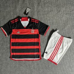 Kid Size CR Flamengo 2024/25 home football shirt shorts set