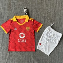 Kid Size A.S. Roma 2024/25 away football shirt shorts set