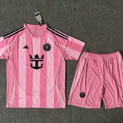 Adult Size Inter Miami CF 2025/26 home football shirt shorts set