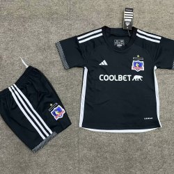 Kid Size Club Social y Deportivo Colo-Colo 2024/25 away football shirt shorts set