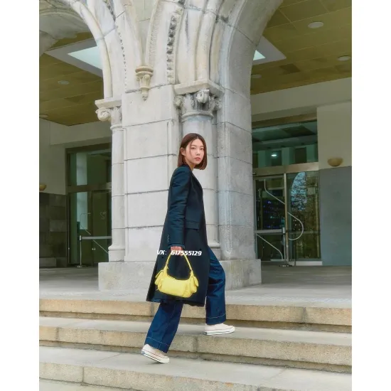 Nappa Leather Pocket Bag Yellow Nappa Leather Pocket Bag Yellow