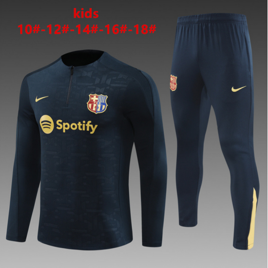 Chandal del Barcelona azul Niños 2024 Chandal del Barcelona azul Niños 2024
