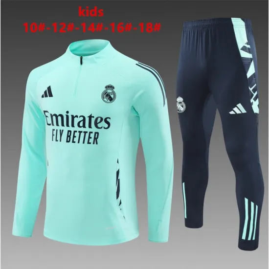 Chandal del Real Madrid Niños Verde 2024/2025 Chandal del Real Madrid Niños Verde 2024/2025