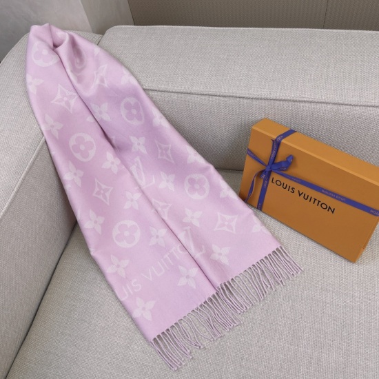 LV Jacquard texture 186*34cm 100% sheep wool