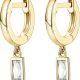 PAVOI 14K Gold Plated S925 Sterling Silver Post Lightweight Drop/Dangle Huggie Earrings for Women | Religious Ornament: Cross, Evil Eye, Clover, Celtic | Dainty Earrings for Women
