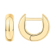 PAVOI 14K Gold Plated 925 Sterling Silver Post Ultra Thick Huggie Earring | Women's Mini Hoop Earrings | Gold Plated Small Hoops