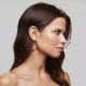 PAVOI 14K Gold Plated Lightweight Chunky Open Hoops for Women | Trendy Gold Hoop Earrings