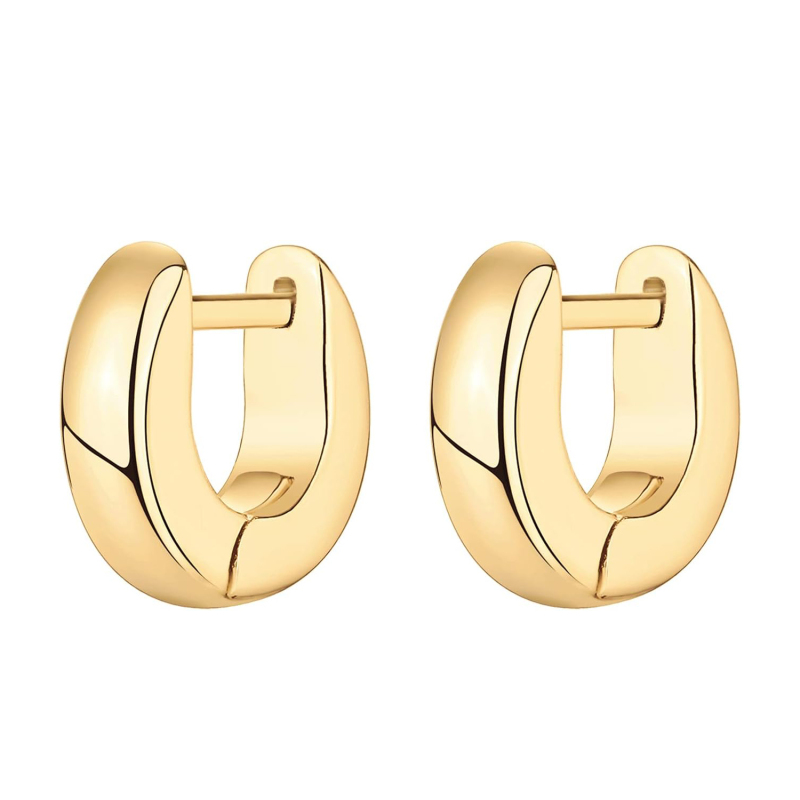PAVOI 14K Gold Plated 925 Sterling Silver Post Ultra Thick Huggie Earring | Women's Mini Hoop Earrings | Gold Plated Small Hoops PAVOI 14K Gold Plated 925 Sterling Silver Post Ultra Thick Huggie Earring | Women's Mini Hoop Earrings | Gold Plated Small Hoops