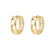 PAVOI 14K Gold Plated Sterling Silver Post Huggie Earrings | Small Hoop Earrings |Gold Earrings for Women