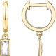 PAVOI 14K Gold Plated S925 Sterling Silver Post Lightweight Drop/Dangle Huggie Earrings for Women | Religious Ornament: Cross, Evil Eye, Clover, Celtic | Dainty Earrings for Women