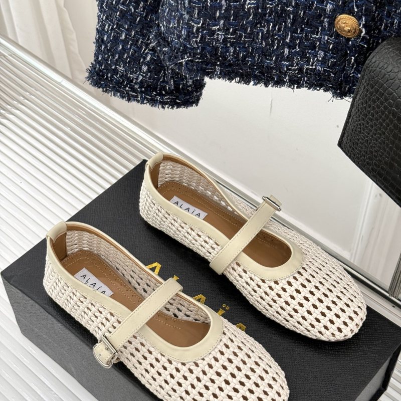 ALAIA2025ss Classic Vintage Woven Mesh Shoes 35-41