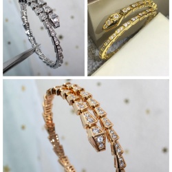 BVLGARI Bvlgari Bracelet Snake Shaped Diamond Bracelet Classic Series