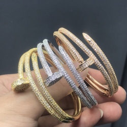 Cartier Bracelet New Three-Circle Diamond Nail Bracelet